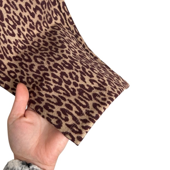 Ann Taylor The Animal Print Side Zip Pull On Stretch Legging Women’s Size XL - Picture 5 of 10